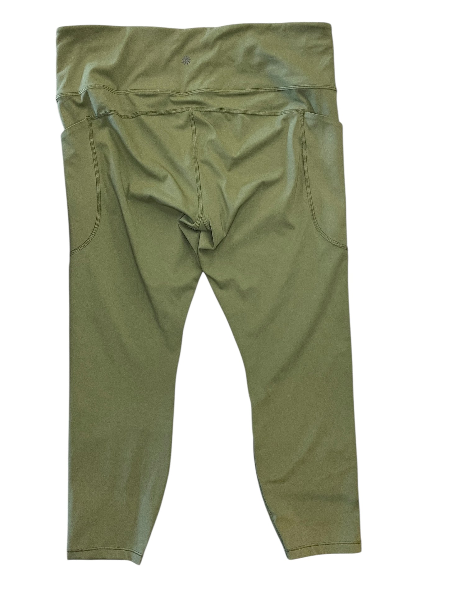 Athletic Leggings Capris By Athleta In Green, Size:Xl