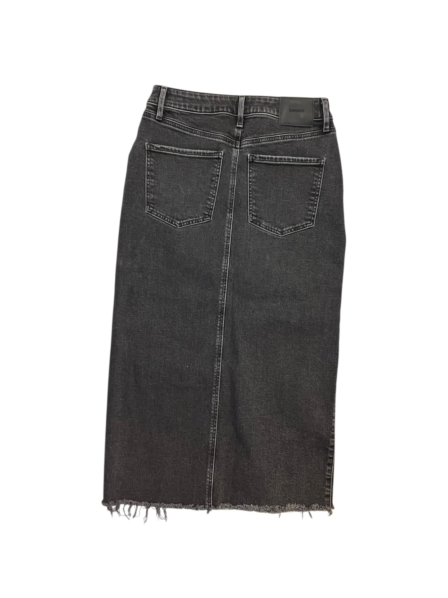 Skirt Midi By Express In Blue, Size:S