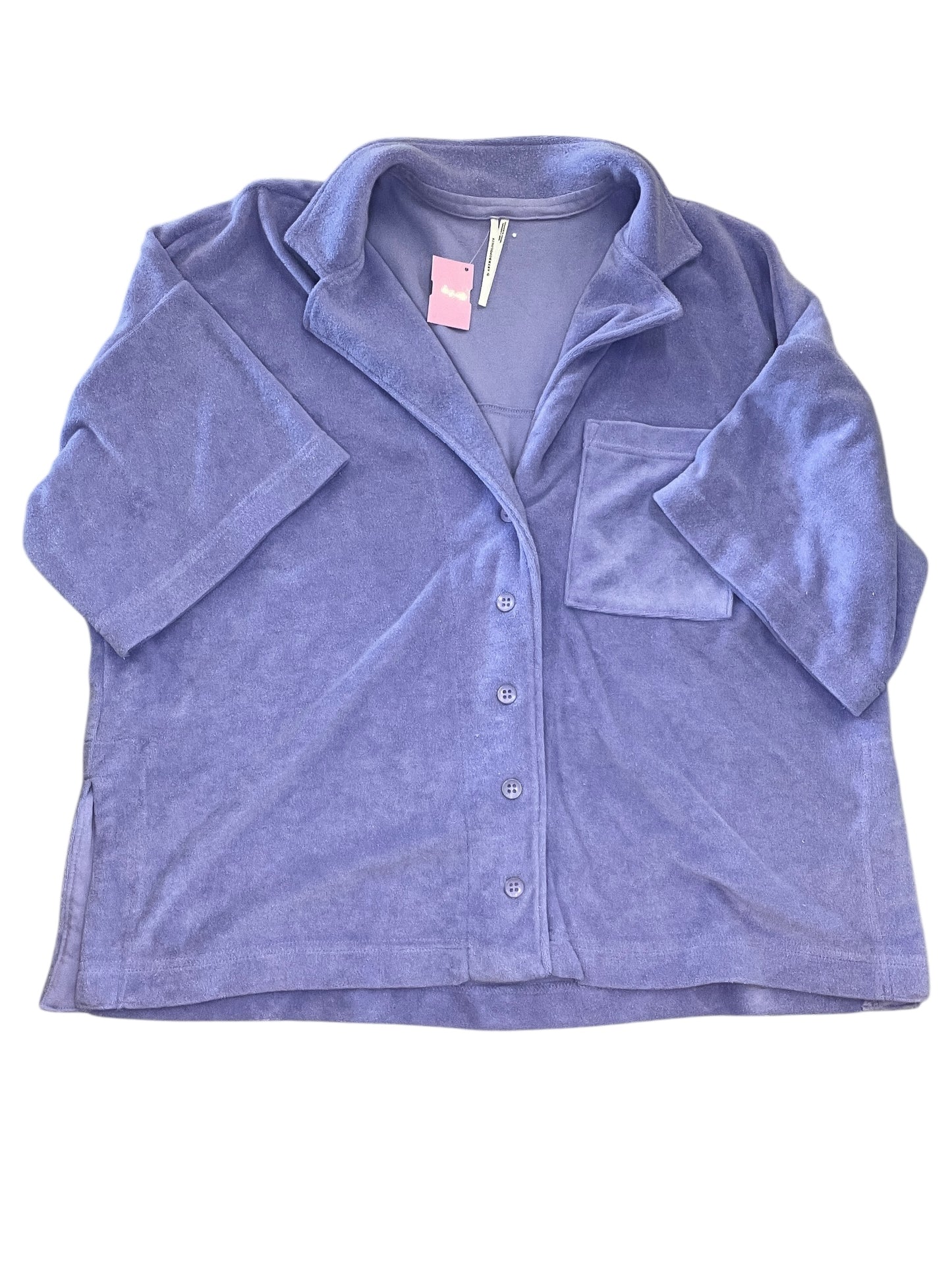 Top Ss By Anthropologie In Purple, Size:M