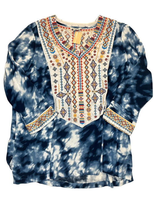 Top Ls By John Mark In Blue, Size:Xl