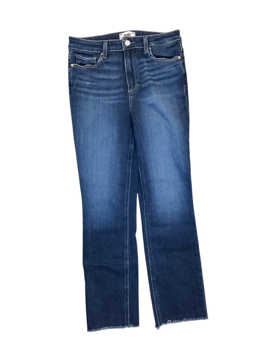 Jeans Boot Cut By Paige In Blue Denim, Size:6