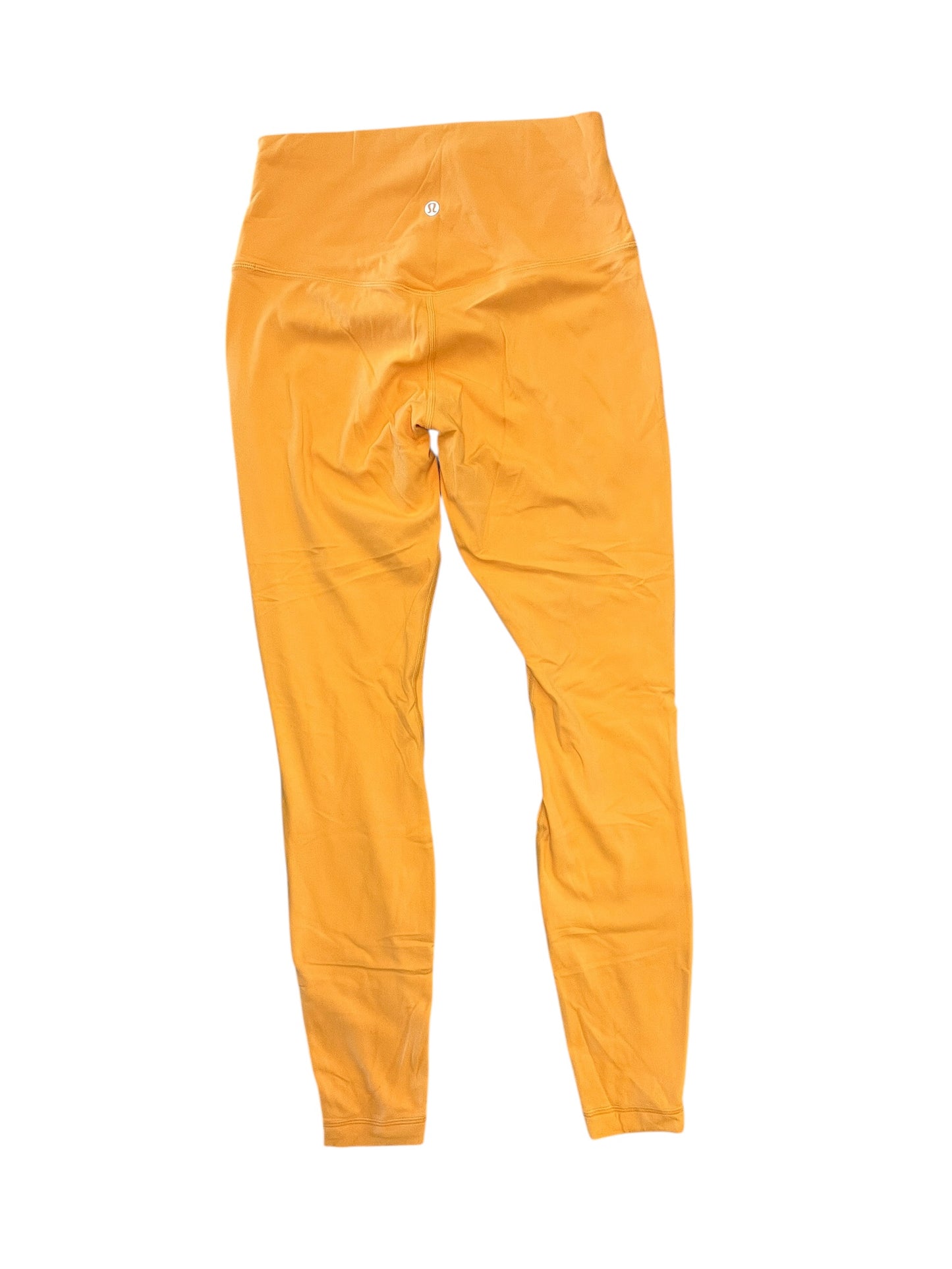 Athletic Leggings By Lululemon In Orange, Size:M