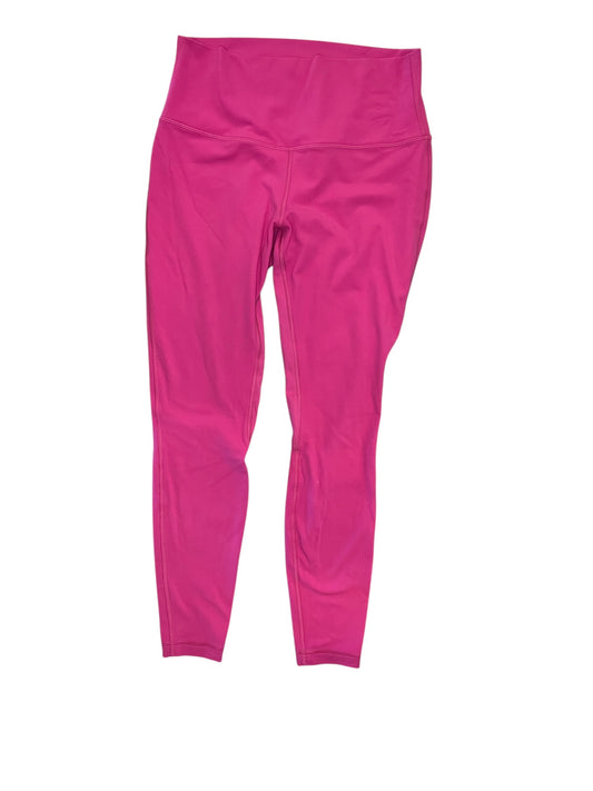 Athletic Leggings By Lululemon In Pink, Size:M