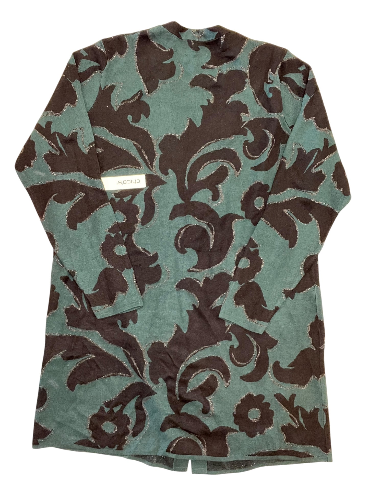 Cardigan By Chicos Private Collection In Green, Size:L
