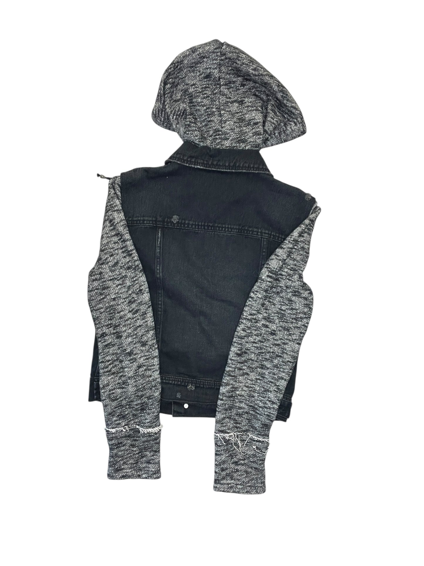 Jacket Denim By Free People In Black Denim, Size:S