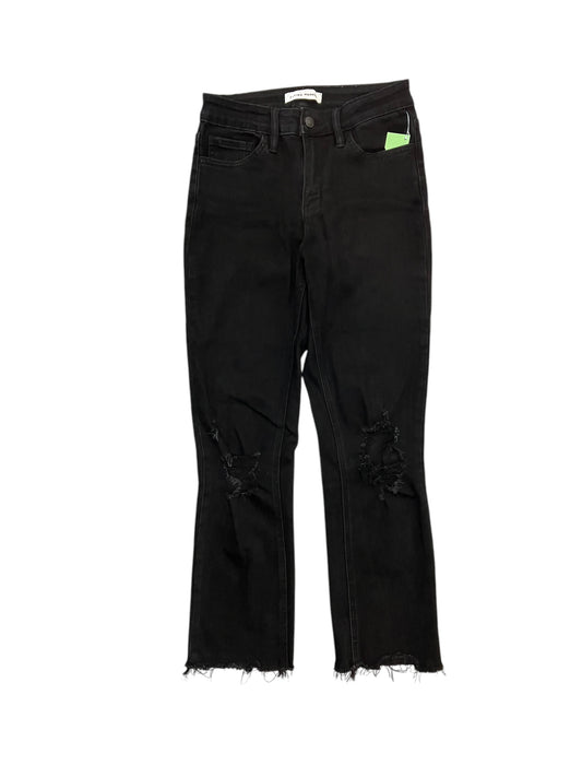 Jeans Boot Cut By Flying Monkey In Black Denim, Size:2