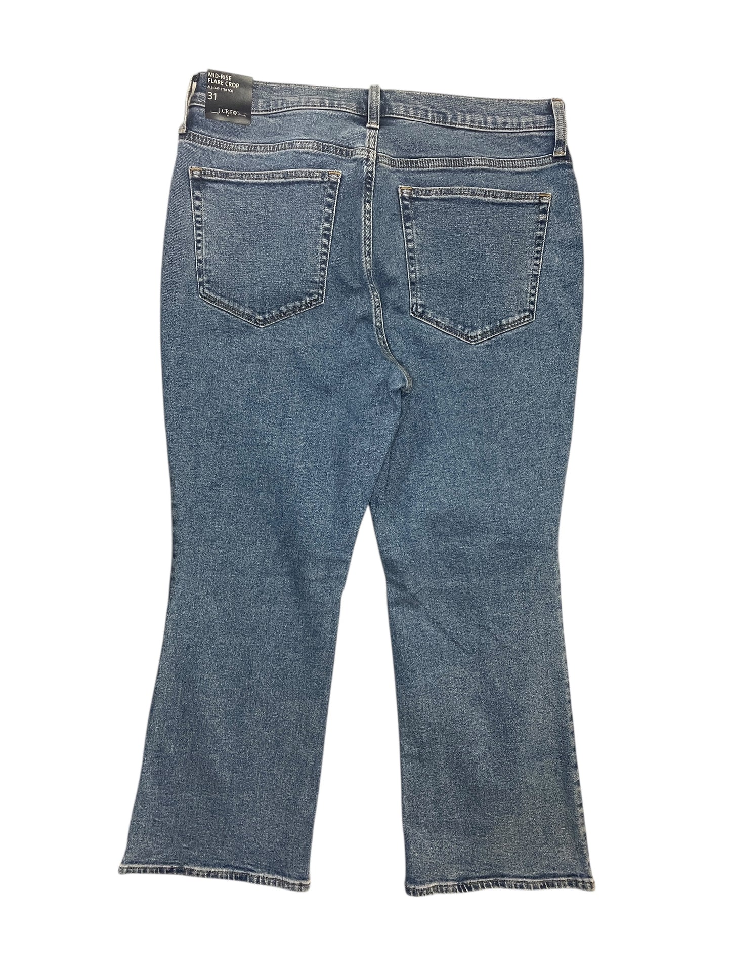 Jeans Cropped By J. Crew In Blue Denim, Size:12