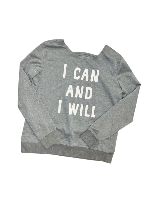 Top Ls By Clothes Mentor In Grey, Size:Xl