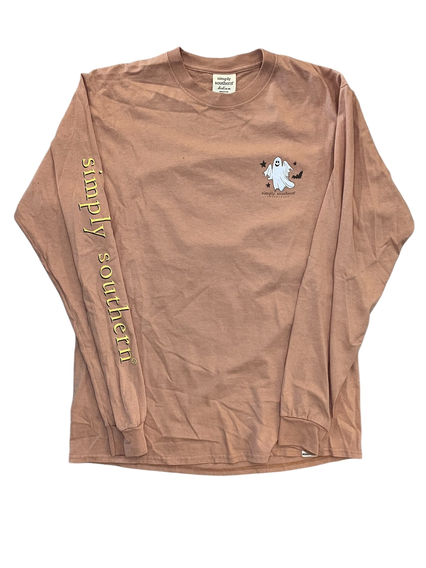 Top Ls Basic By Simply Southern In Orange, Size:M