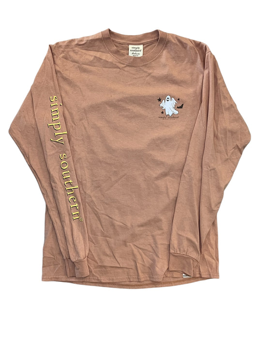 Top Ls Basic By Simply Southern In Orange, Size:M