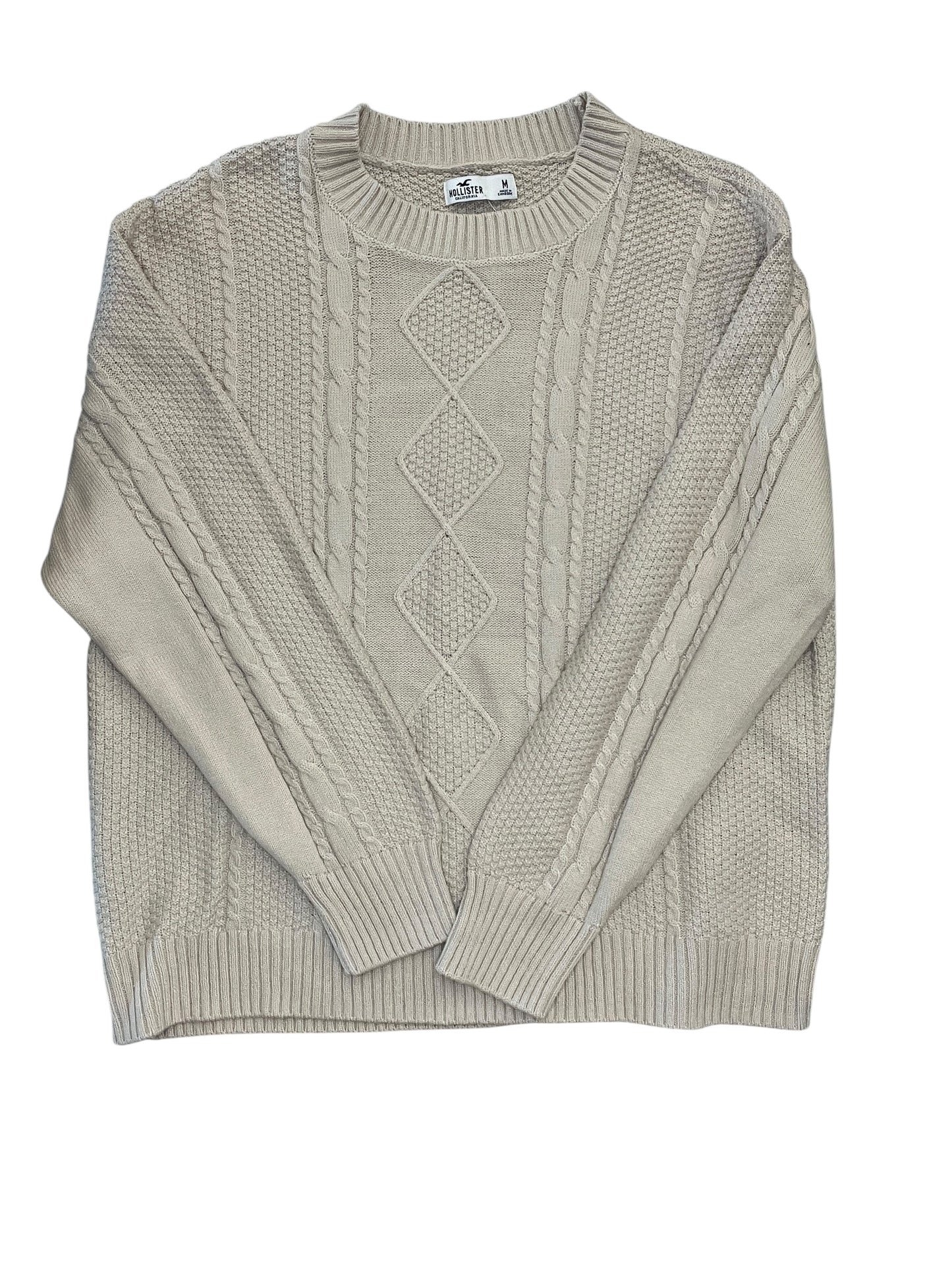 Sweater By Hollister In Tan, Size:M