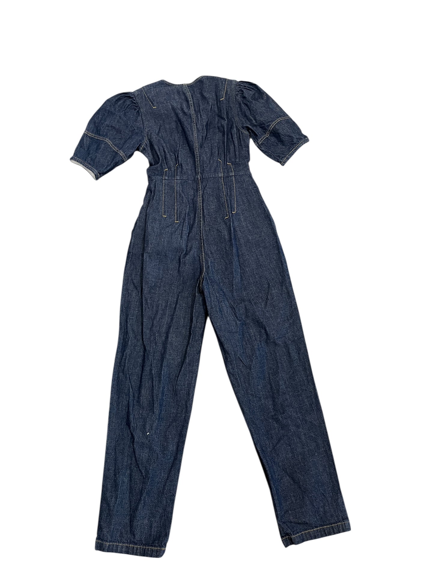 Jumpsuit By Rebecca Taylor In Blue Denim, Size:Xs