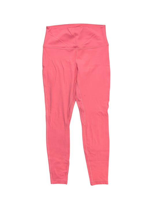 Athletic Leggings By Lululemon In Pink, Size:M