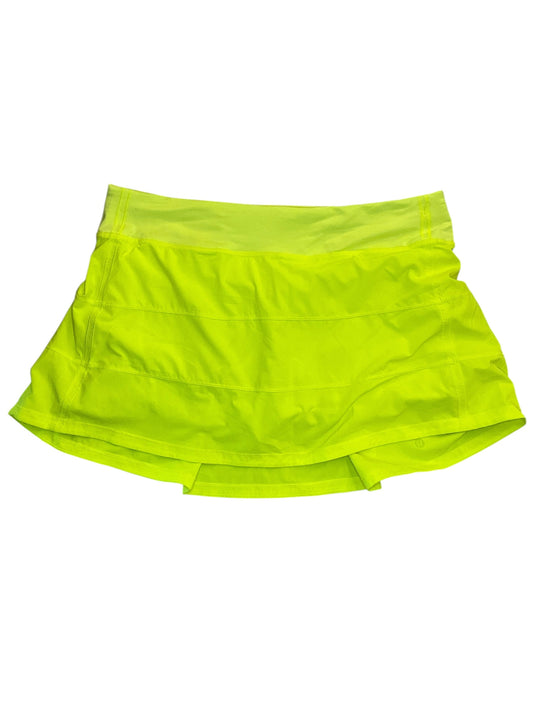 Athletic Skort By Lululemon In Yellow, Size:L