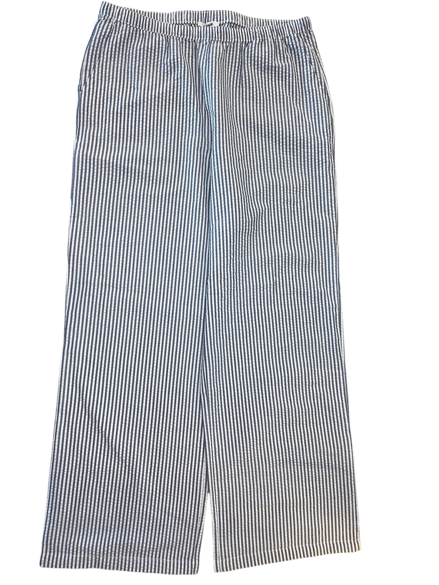 Pants Wide Leg By Garage In Striped Pattern, Size:L