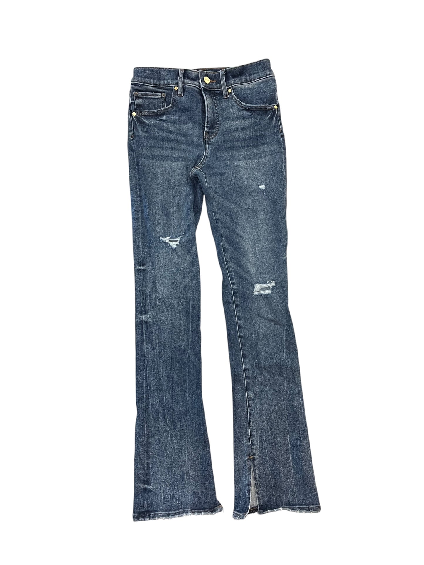Jeans Flared By Express In Blue Denim, Size:4