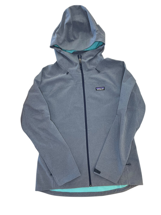 Jacket Windbreaker By Patagonia In Grey, Size:L