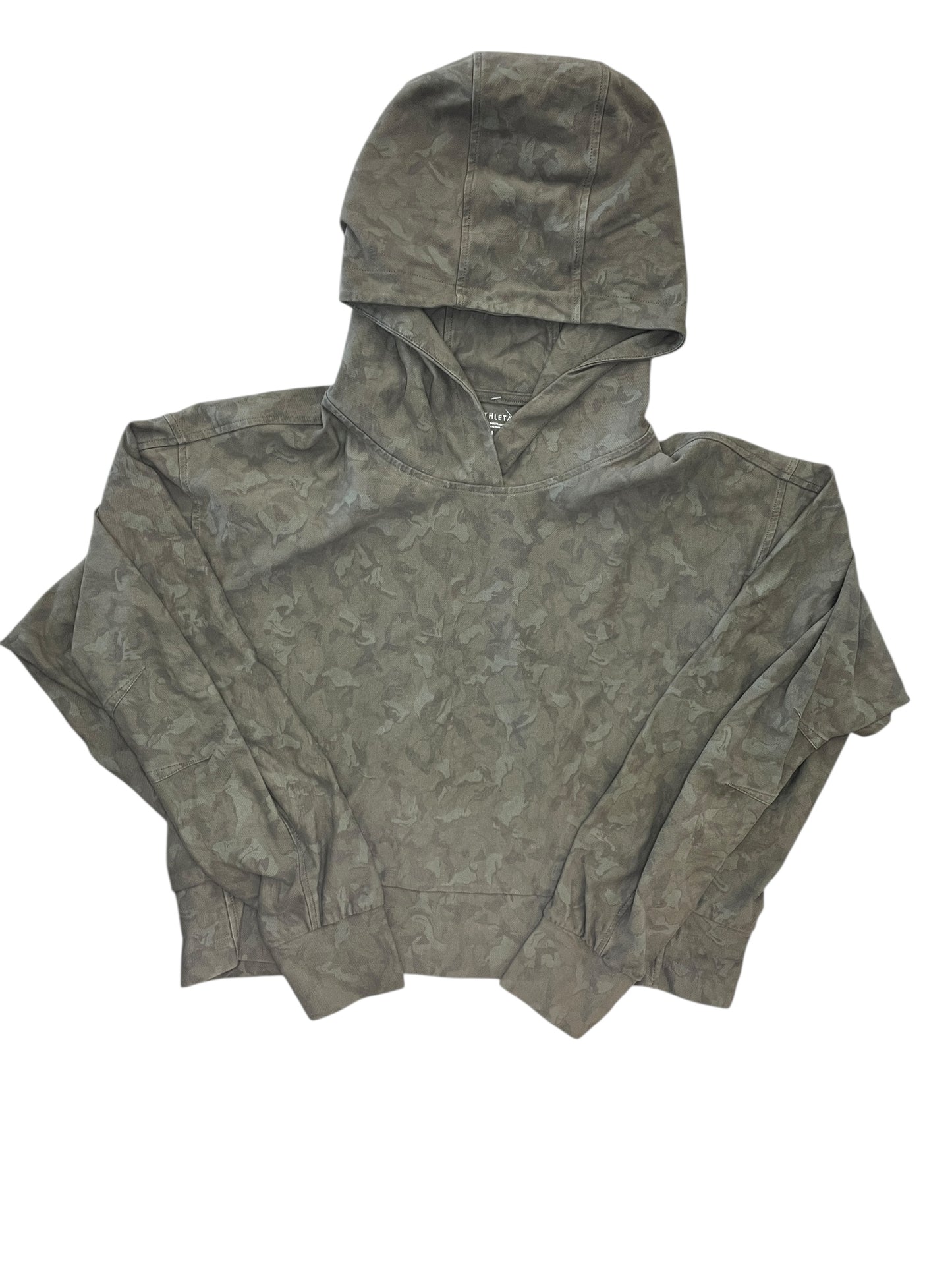 Sweatshirt Hoodie By Athleta In Green, Size:M