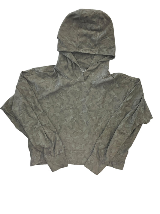 Sweatshirt Hoodie By Athleta In Green, Size:M