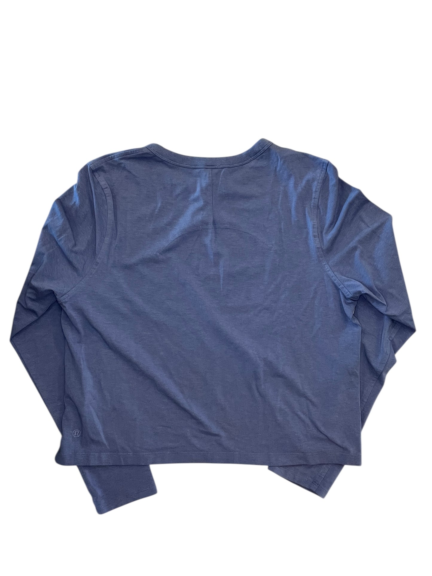 Athletic Top Ls Collar By Lululemon In Blue, Size:M