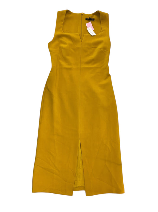 Dress Casual Midi By Banana Republic In Yellow, Size:Xs