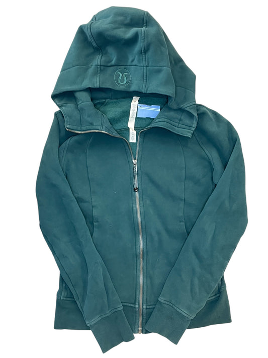 Athletic Jacket By Lululemon In Green, Size:M