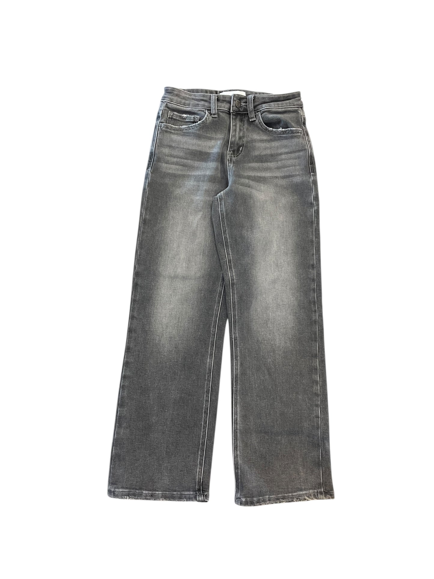 Jeans Boot Cut By Vervet In Grey Denim, Size:0