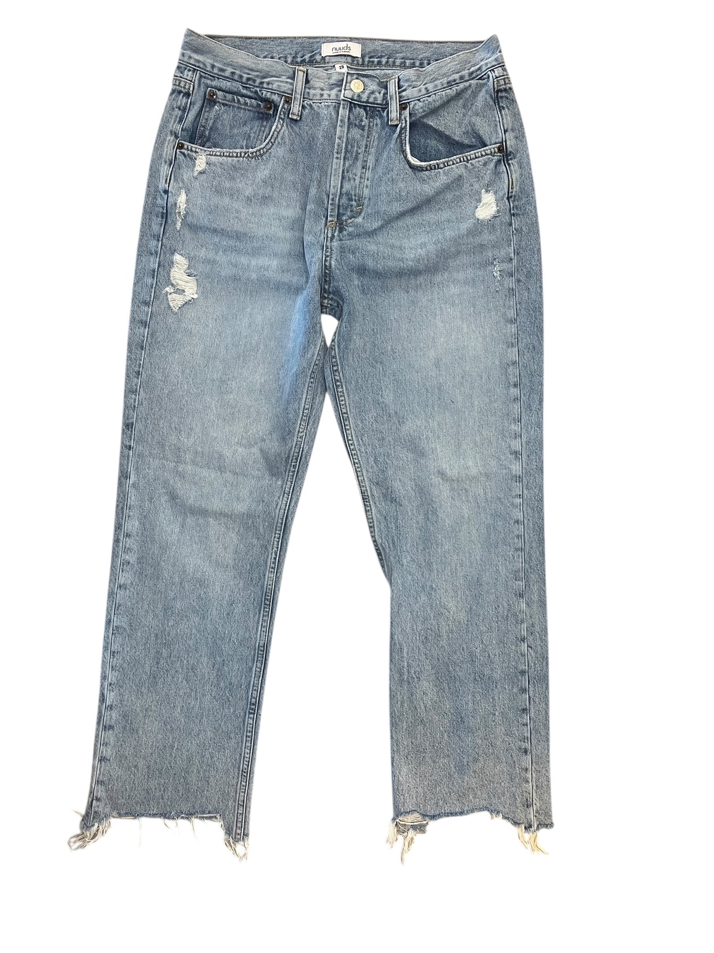 Jeans Straight By Clothes Mentor In Blue Denim, Size:8