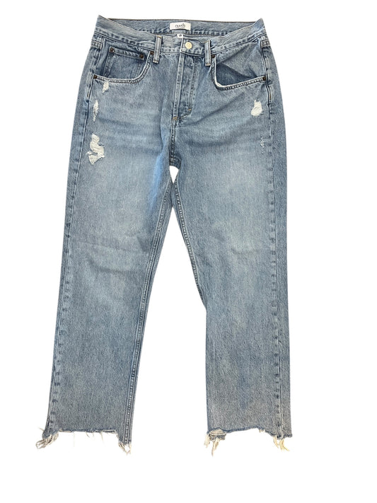 Jeans Straight By Clothes Mentor In Blue Denim, Size:8