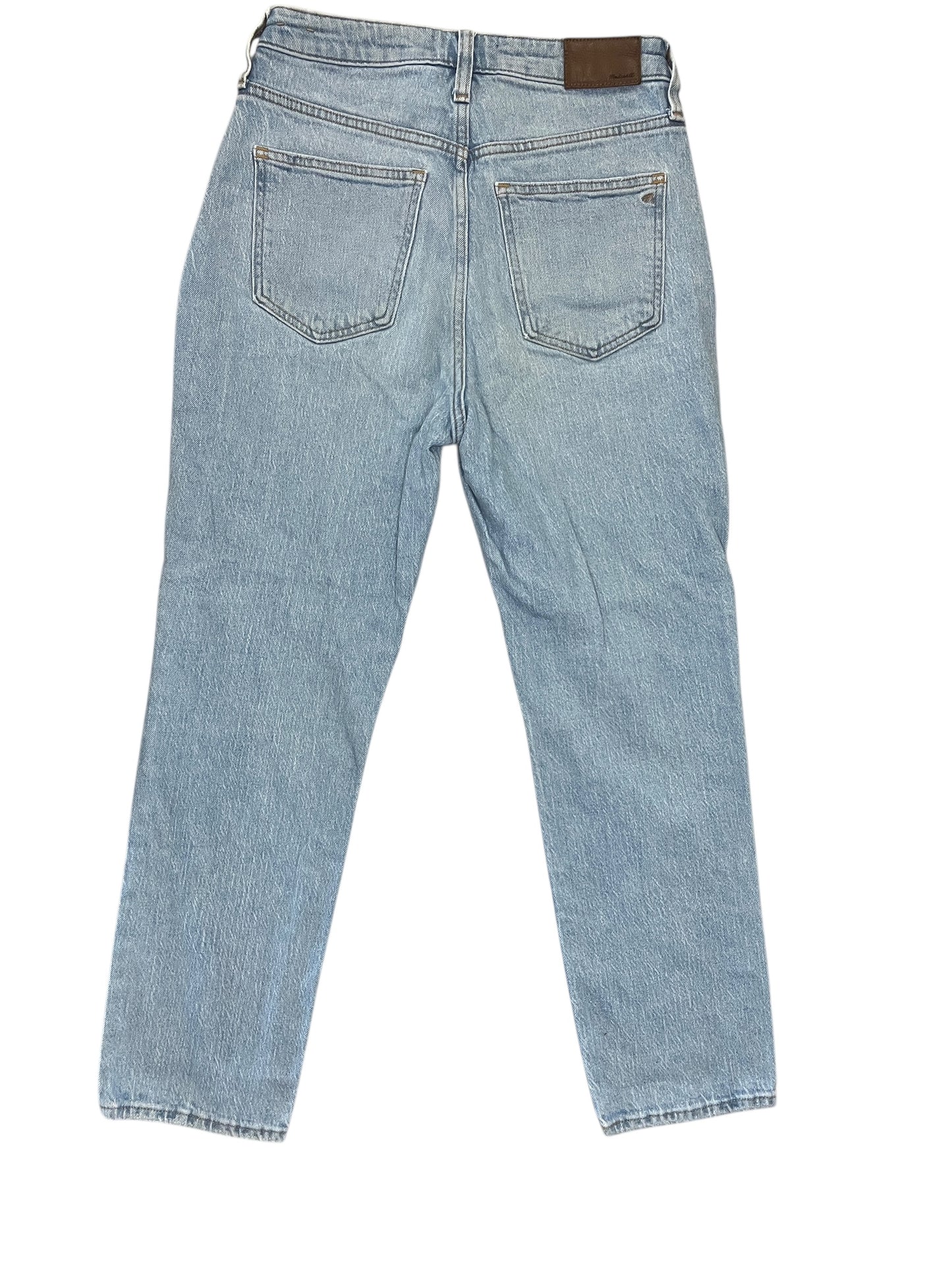 Jeans Straight By Madewell In Blue Denim, Size:0