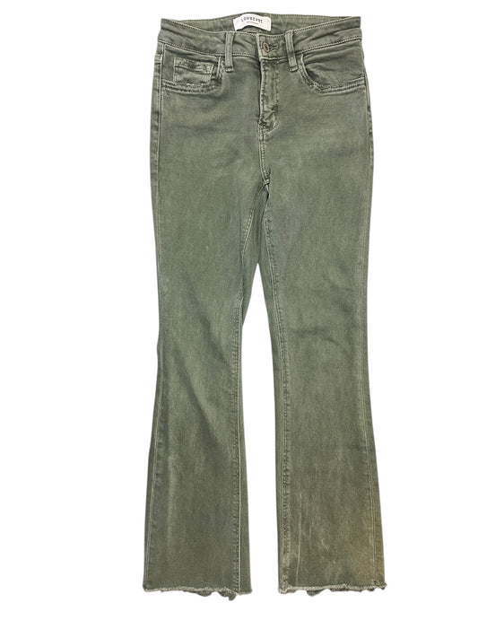 Jeans Flared By Vervet In Green Denim, Size:2