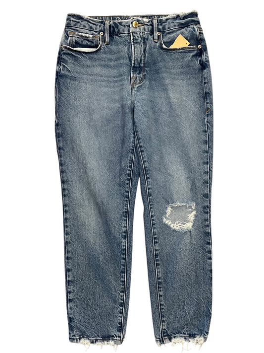Jeans Cropped By Good American In Blue Denim, Size:2