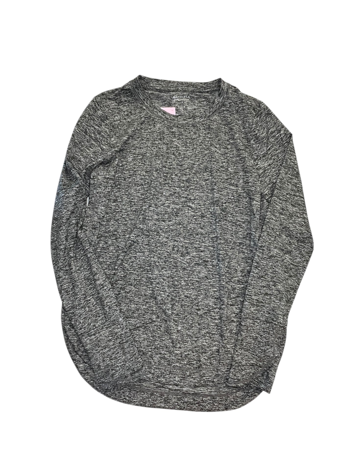 Athletic Top Ls Crewneck By Athleta In Grey, Size:S