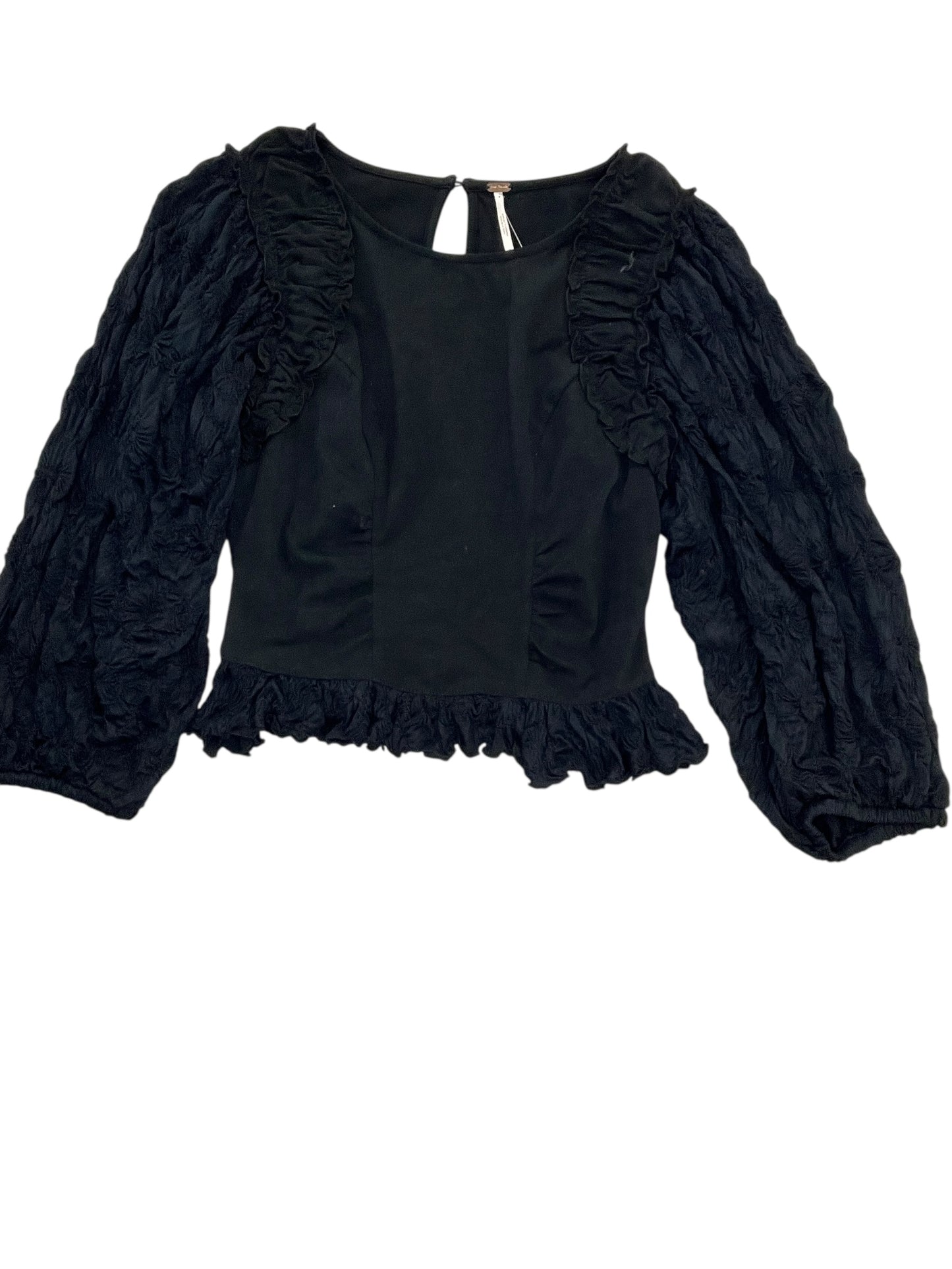 Top 3/4 Sleeve By Free People In Black, Size:S