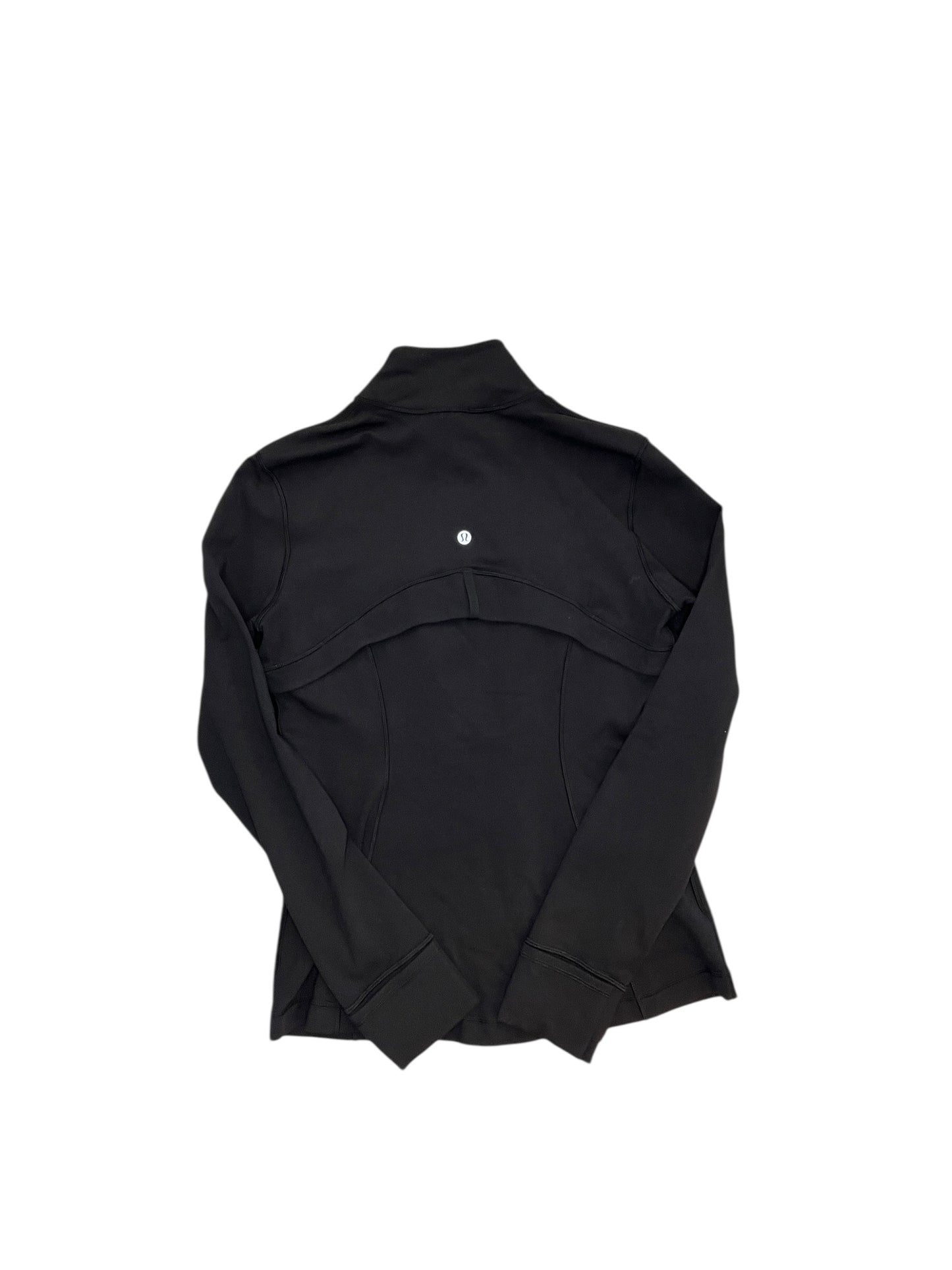 Athletic Jacket By Lululemon In Black, Size:M