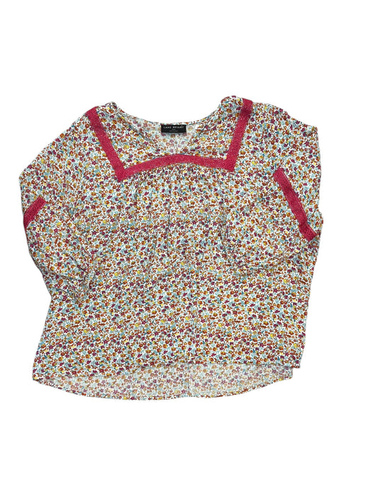 Top 3/4 Sleeve By Lane Bryant In Floral Print, Size:3X