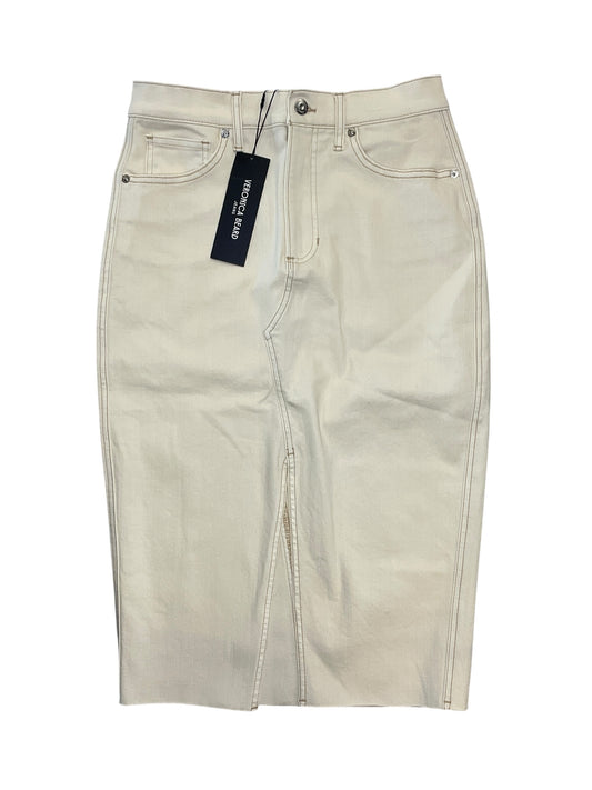 Skirt Midi By Veronica Beard In Cream Denim, Size:S
