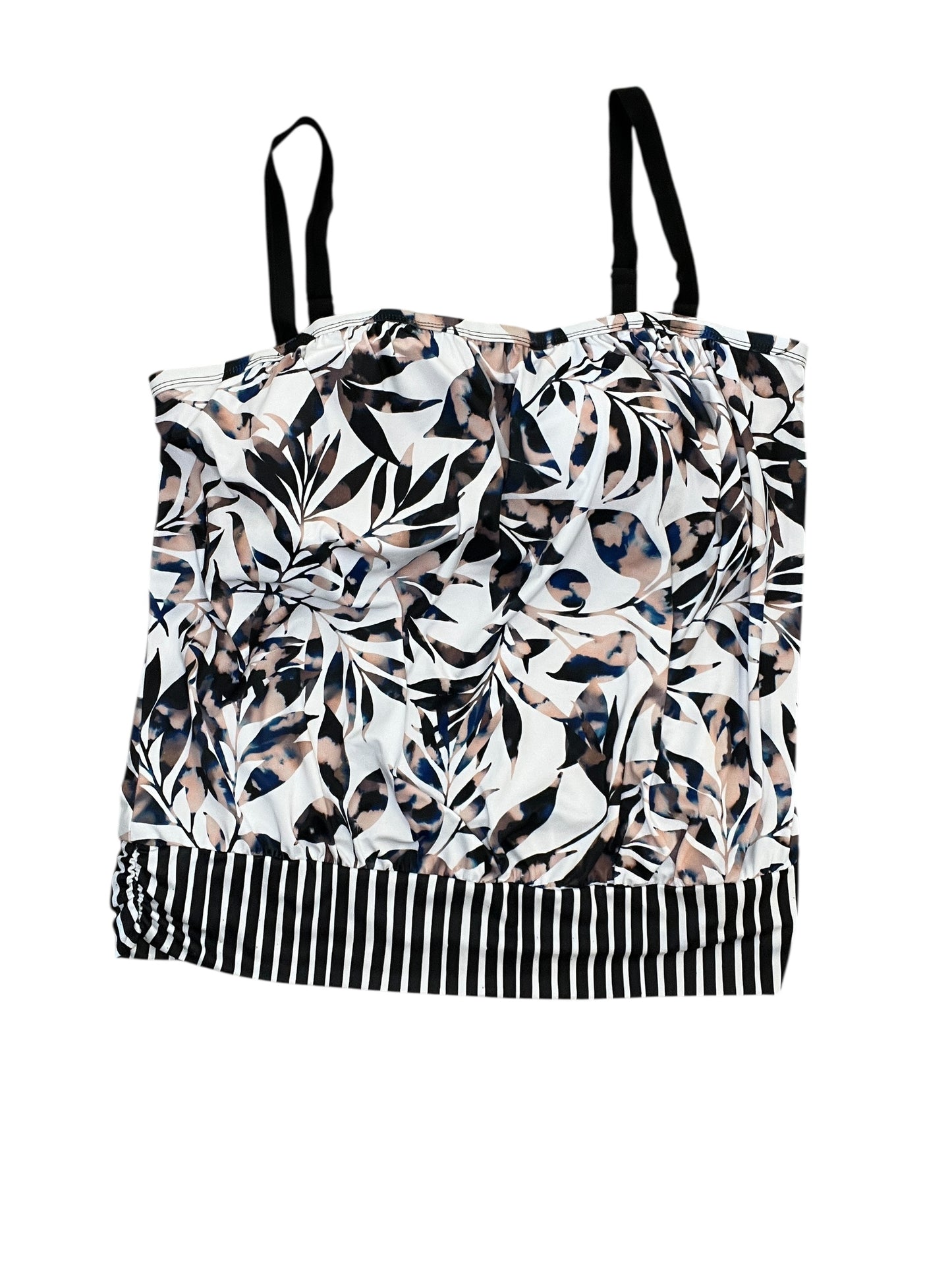 Swimsuit Top By Clothes Mentor In White, Size:2X