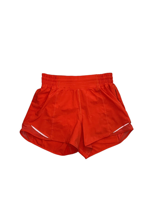 Athletic Shorts By Lululemon In Orange, Size:S