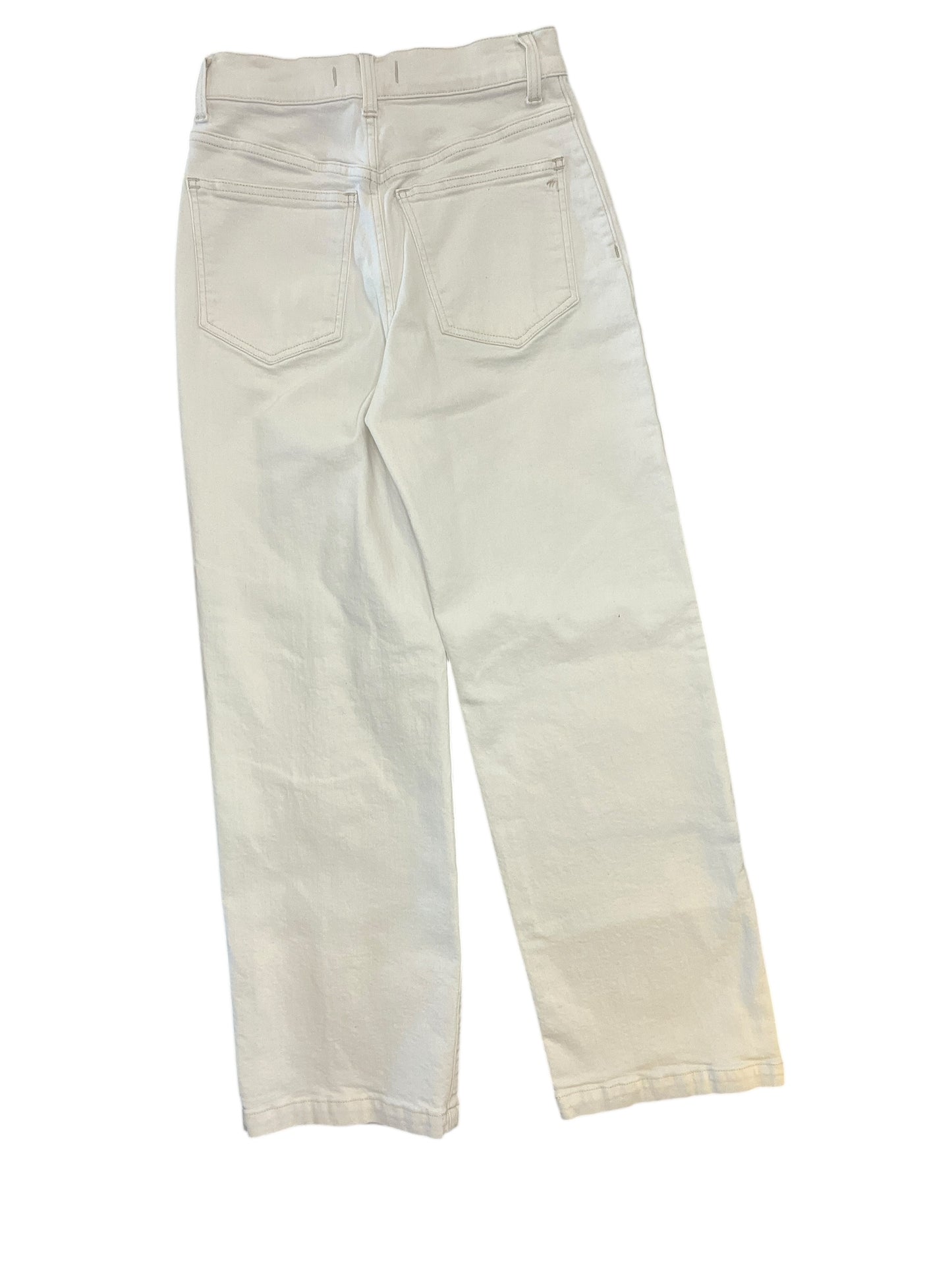 Jeans Wide Leg By Madewell In White Denim, Size:0