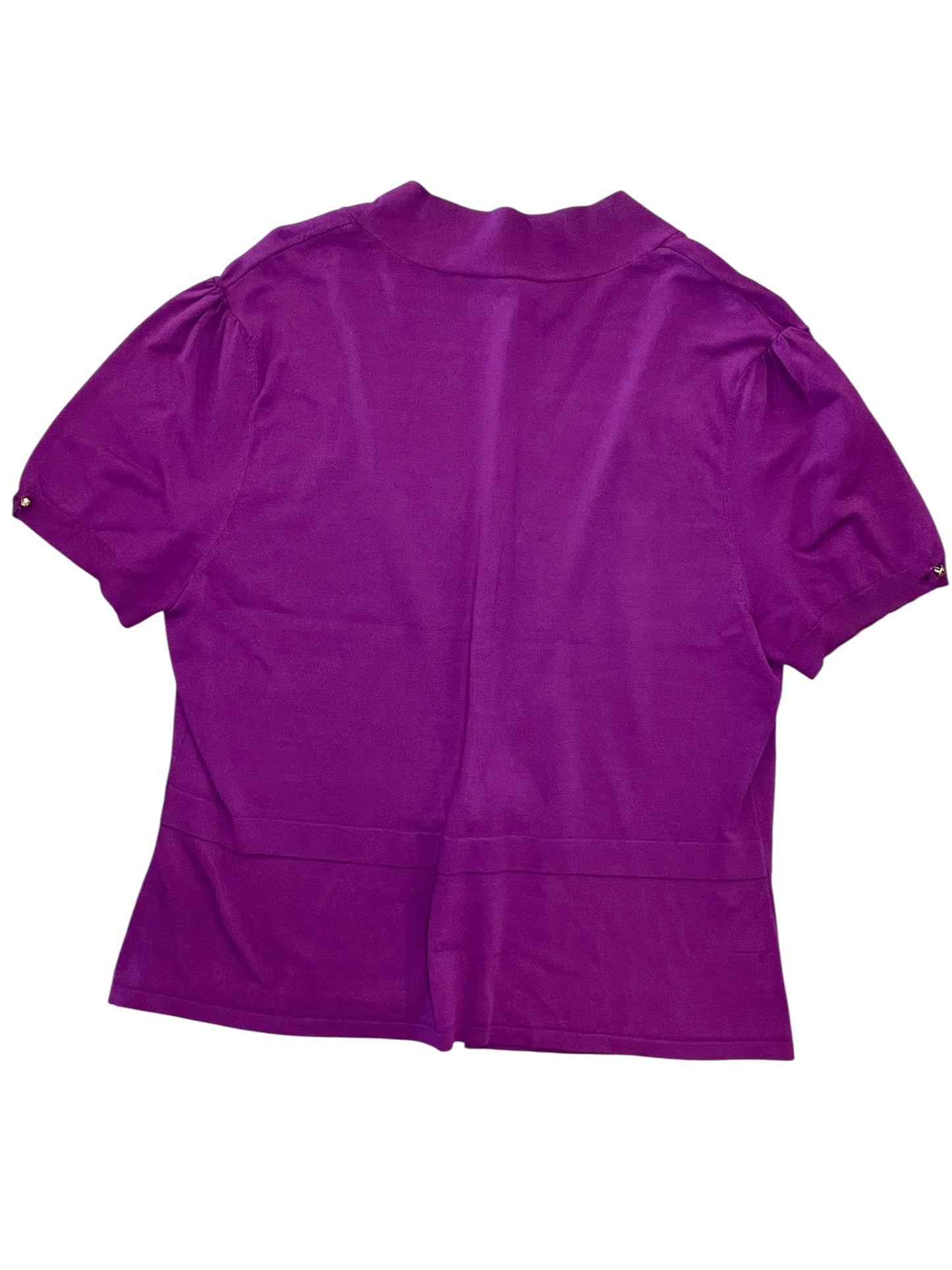 Blouse Ss By White House Black Market In Purple, Size:L