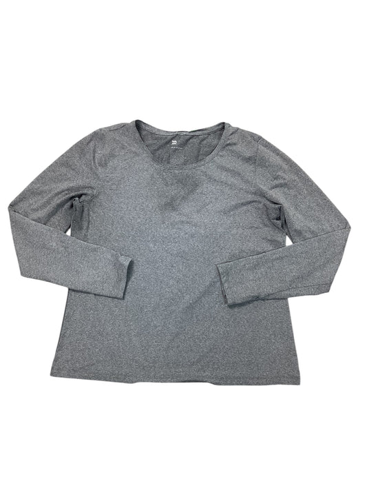 Athletic Top Ls Crewneck By All In Motion In Grey, Size:L