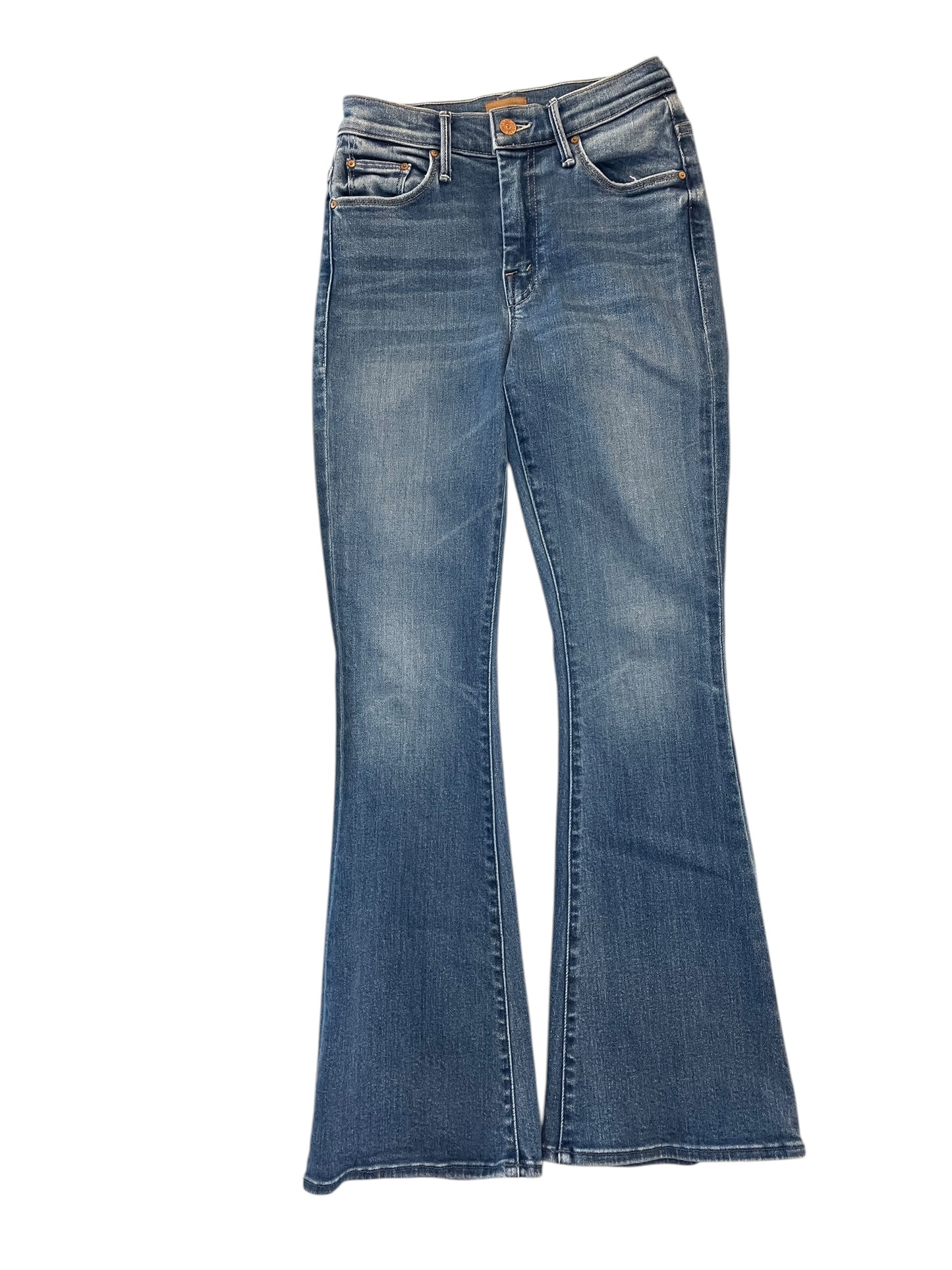 Jeans Flared By Mother In Blue Denim, Size:0
