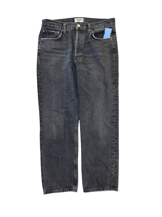 Jeans Straight By Agolde In Grey Denim, Size:4