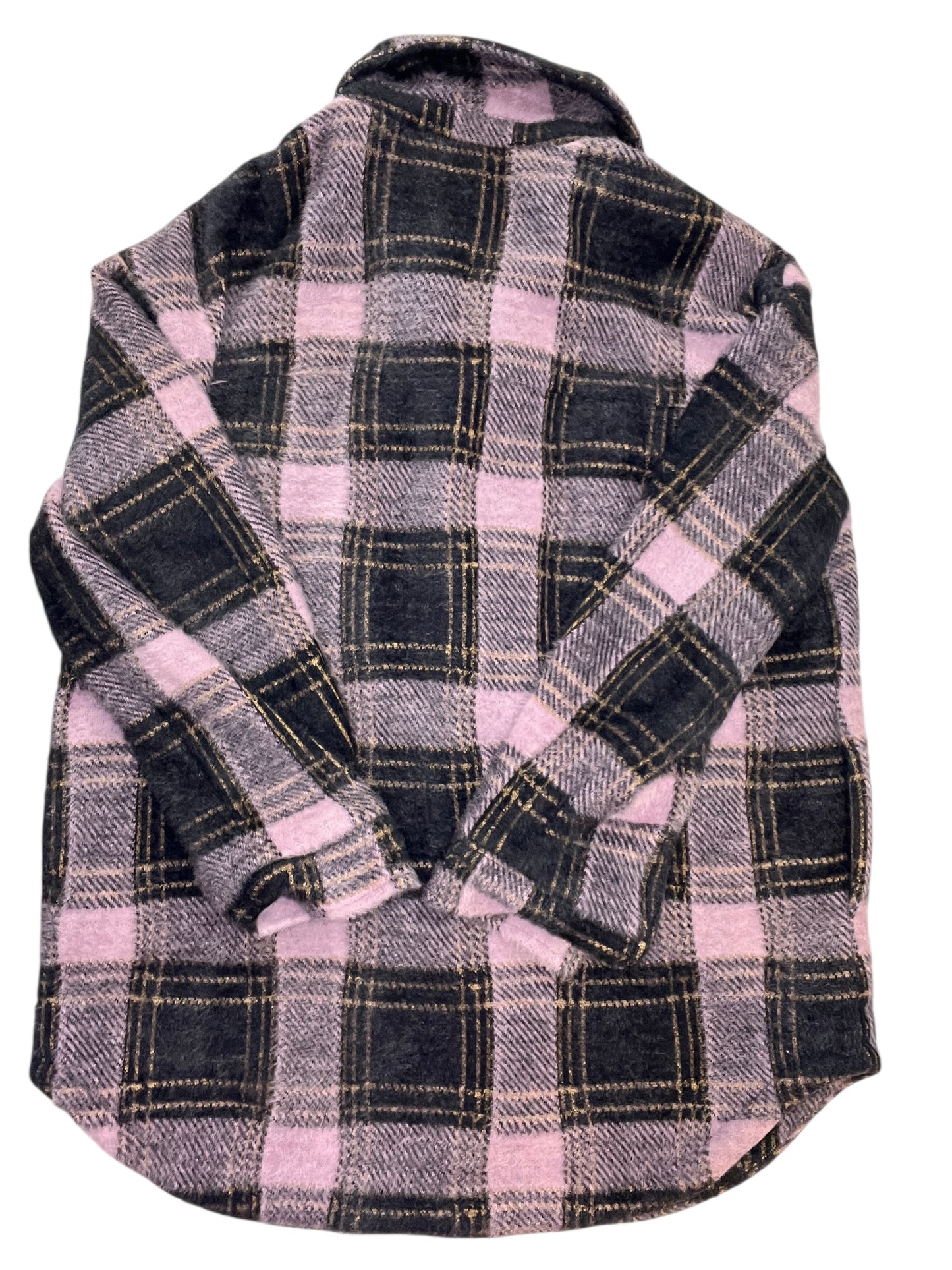 Jacket Shirt By Greylin In Blue & Purple, Size:Xl