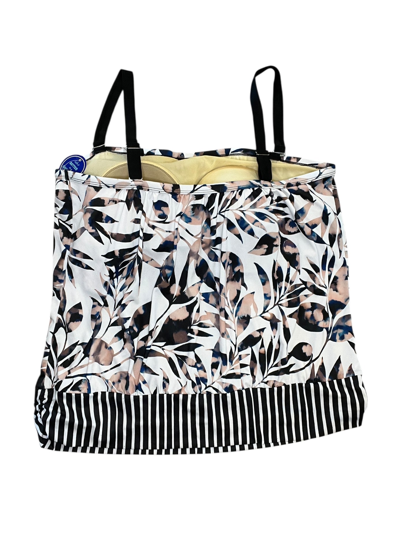 Swimsuit Top By Clothes Mentor In White, Size:2X