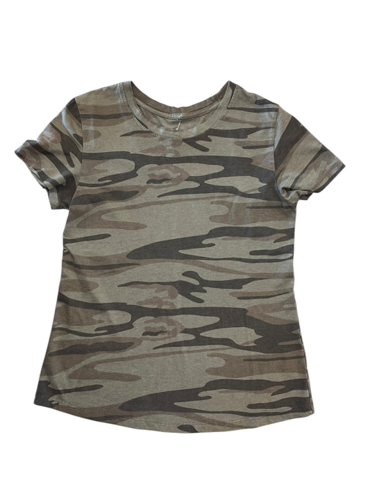 Top Ss Basic By Natural Reflections In Camouflage Print, Size:S