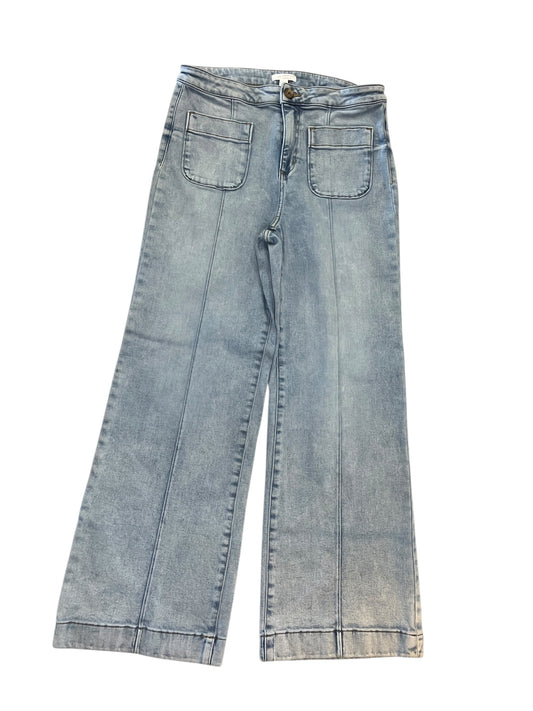 Jeans Wide Leg By Lc Lauren Conrad In Blue Denim, Size:12