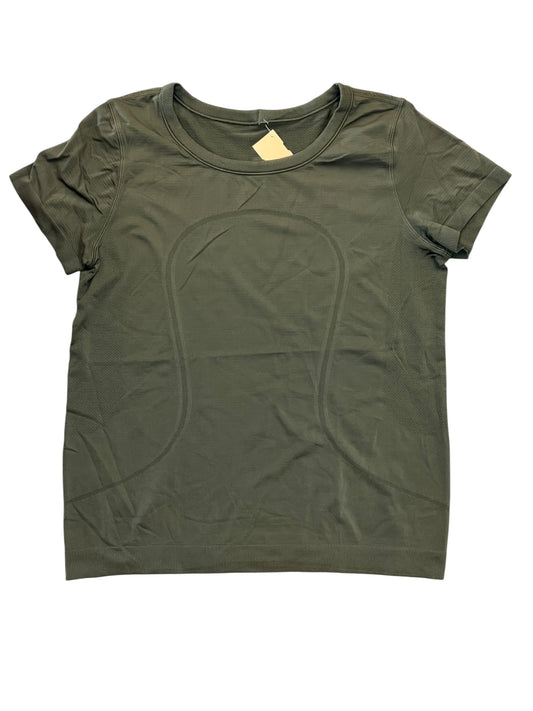Athletic Top Ss By Lululemon In Green, Size:L