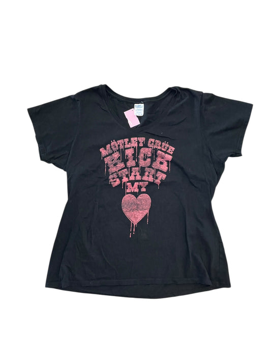 Top Ss Basic By Clothes Mentor In Black, Size:Xxl